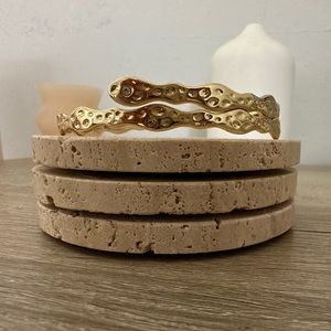 Vintage Lilly Pulitzer gold plated upper arm cuff